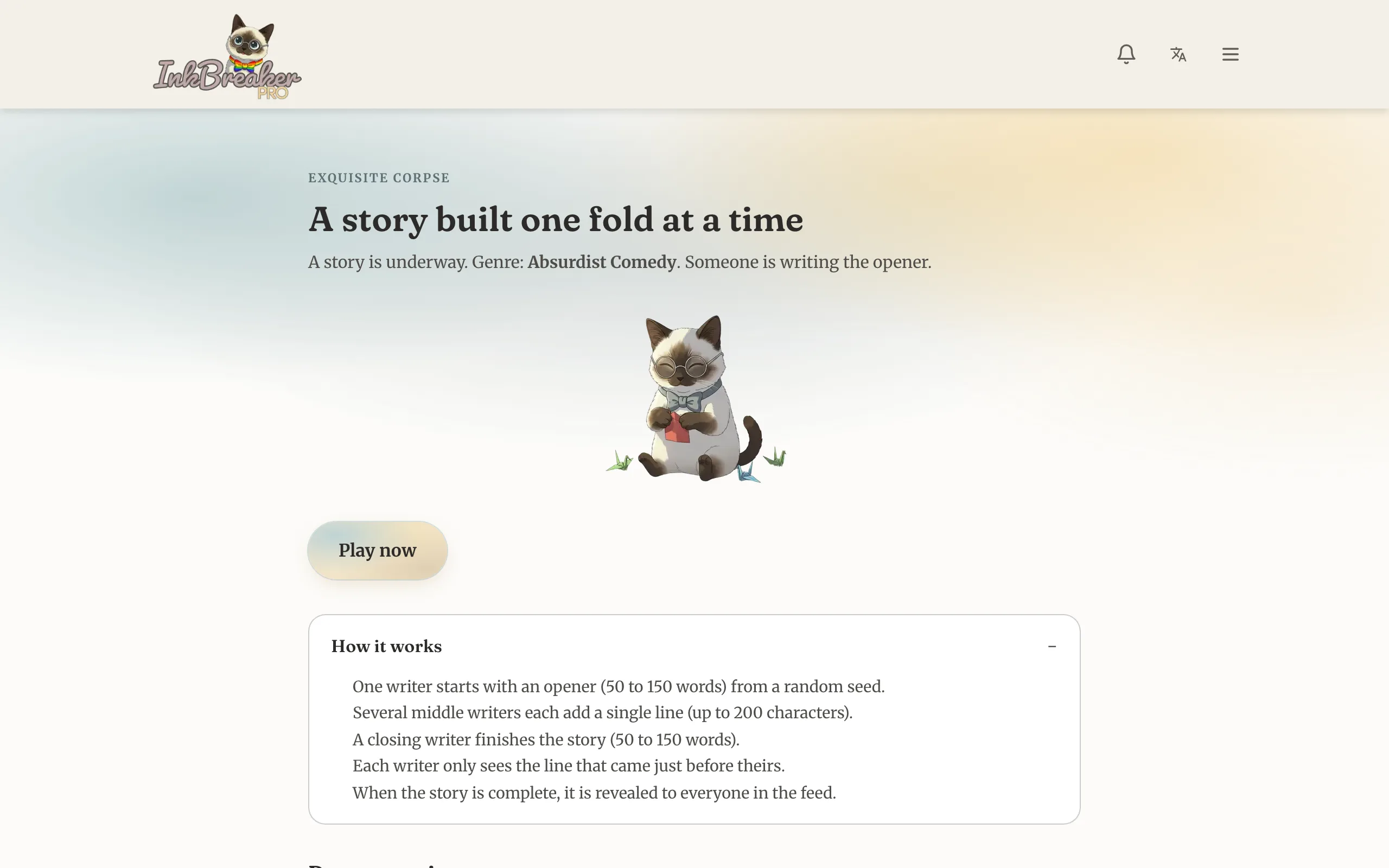 The Exquisite Corpse collaborative writing game