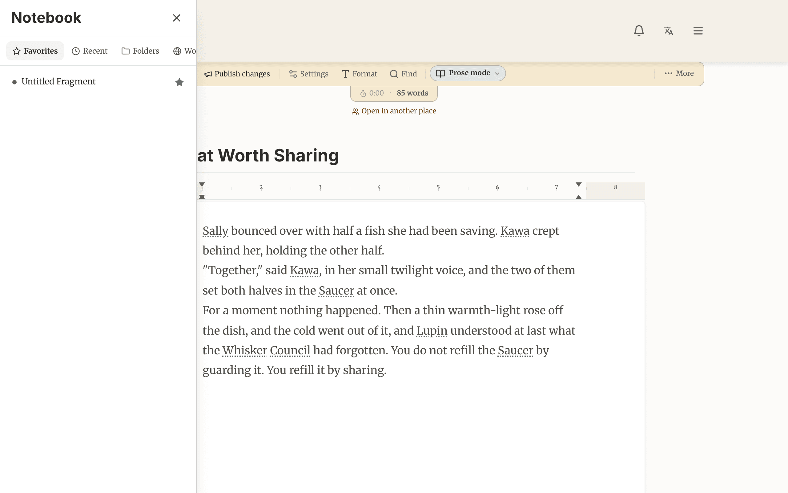 Your whole notebook, one tap away