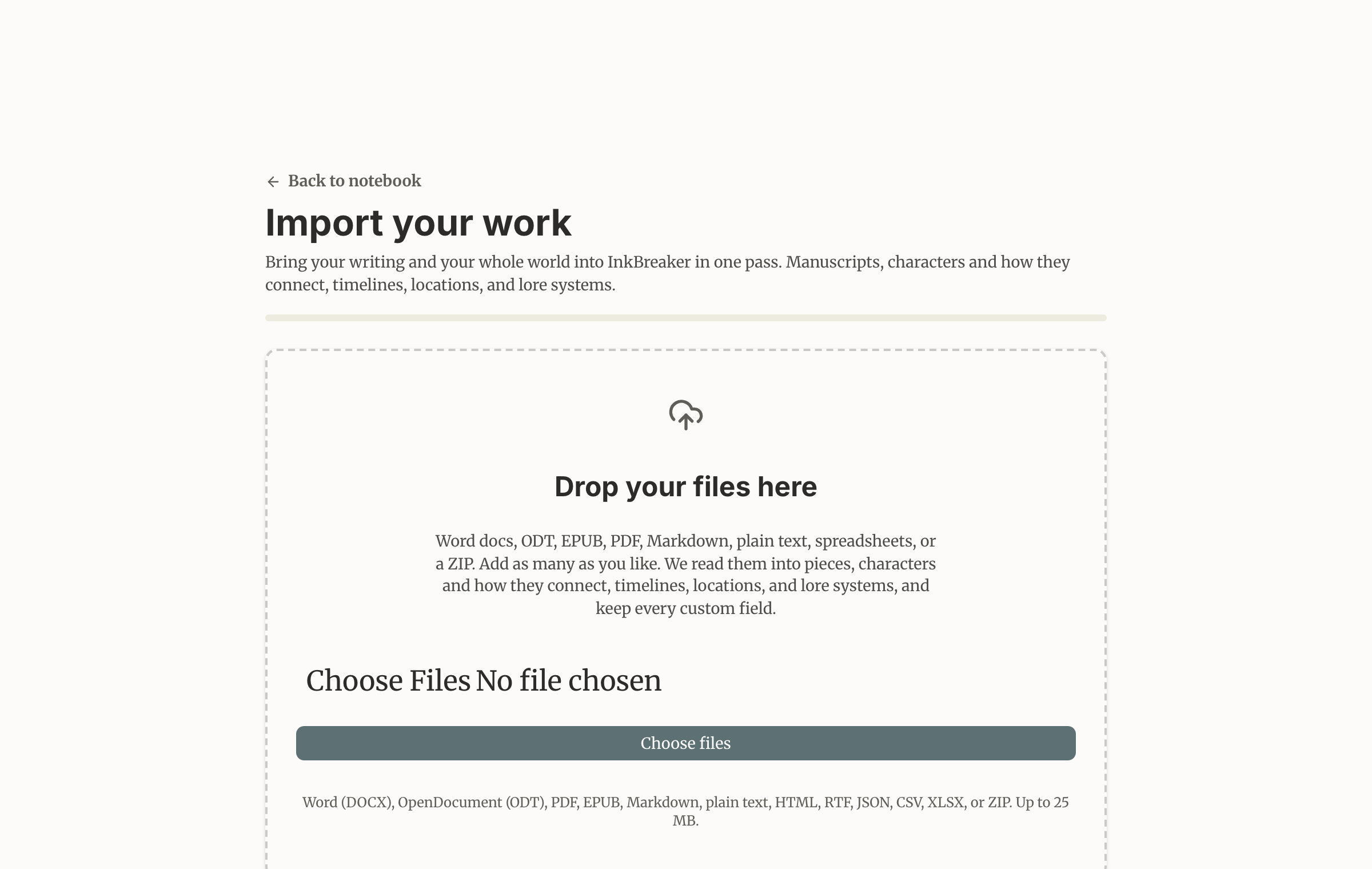 Import (desktop)